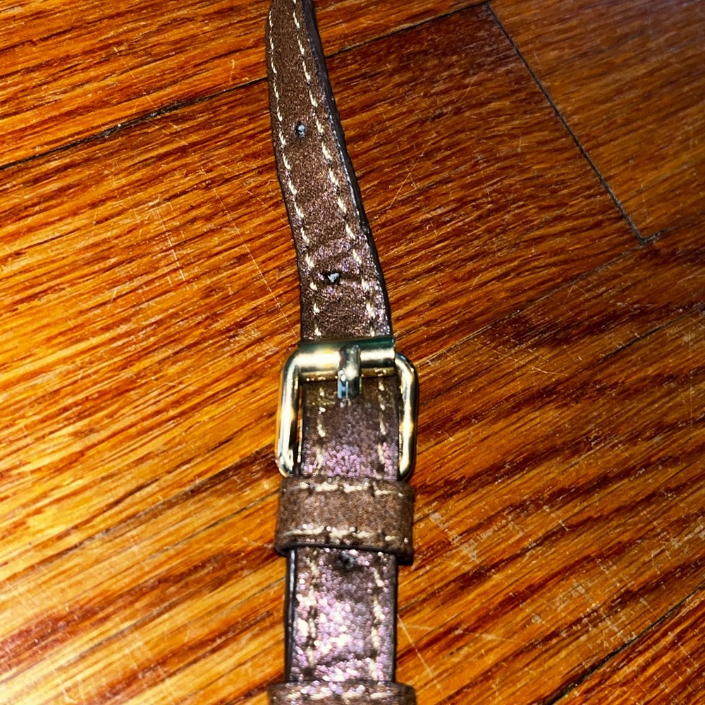 Free People crossbody purse brown metallic sparkly western country boho cowgirl - Picture 5 of 11